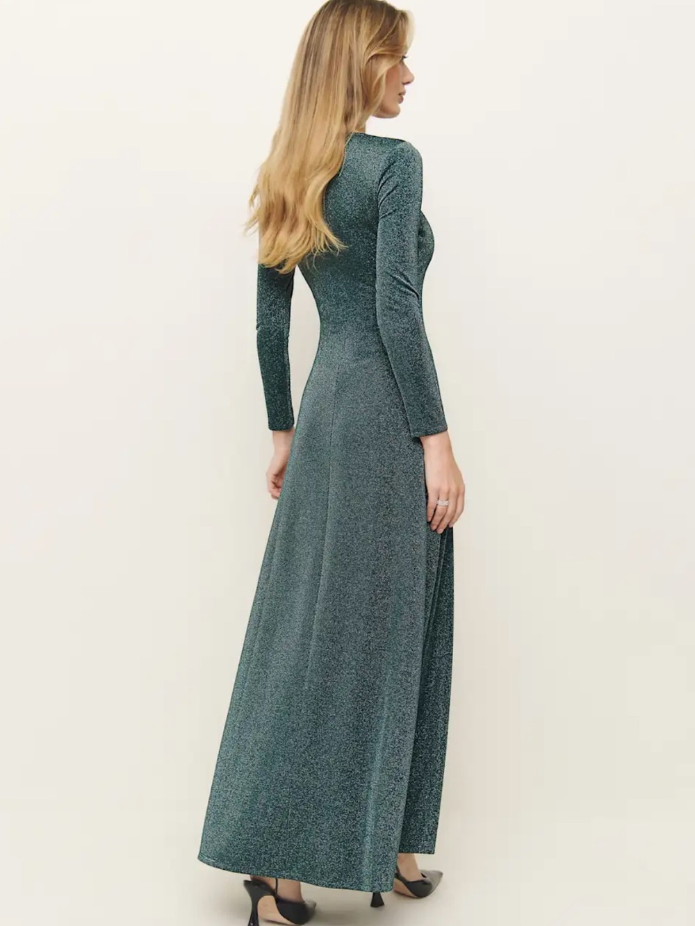 Reformation Kori Knit Dress in Mermaid Sparkle New! - Picture 3 of 11